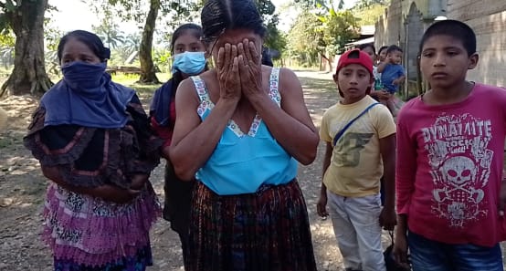 Tras un operativo de allanamiento en la comunidad Maya Q'eqchi de Chinabal Alto mujeres expresan su dolor, miedo e indignación