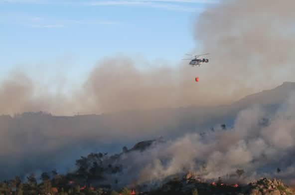 Incendio en Galicia en el año 2013
