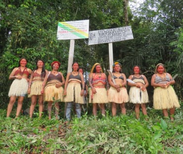 Mujeres del pueblo indígena Munduruku, en Brasil