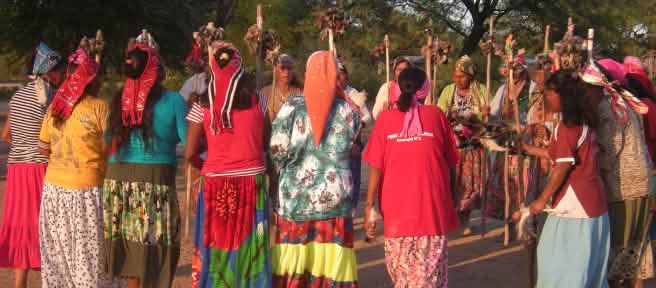 Grupo de mujeres indígenas, Pilcomayo, Paraguay