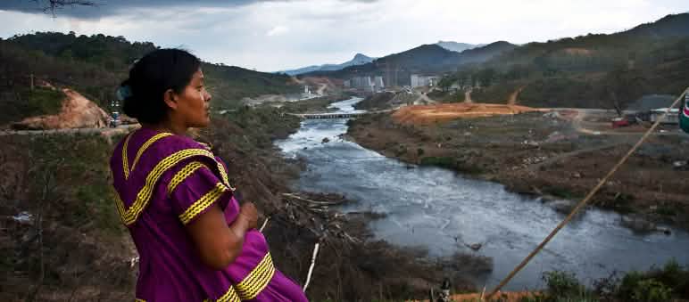 Vista del río Tabasará (Foto: Campaña Tabasará Libre - www.riotabasara.com) Barro Blanco Panama - Ngöbe Bugle
