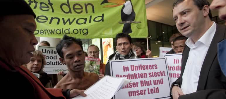 Protesta contra Unilever