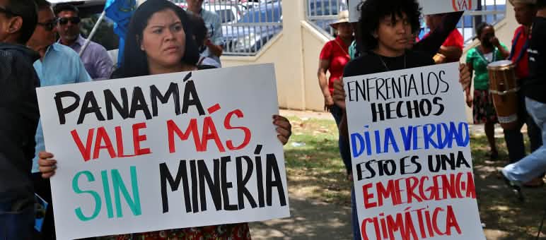 Voluntad popular: una de tantas protestas habidas en 2023 en contra de la minería en Panamá Manifestación contra la minería en la ciudad de Panama, 29 de marzo 2023