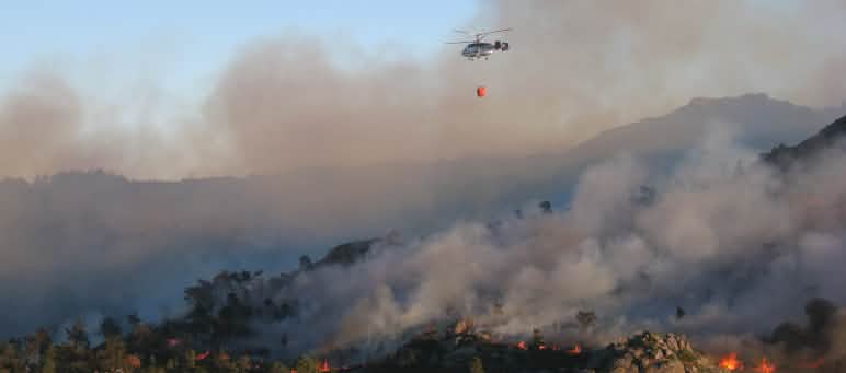 Los incendios son un problema creciente en Europa. Foto de años anteriores. Incendio en Galicia en el año 2013
