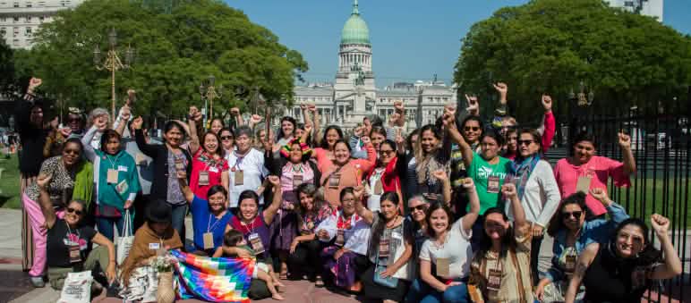 Mujeres de la Escuelita por la Justicia Climática Feminista, este noviembre 2022 en Buenos Aires, Argentina Encuentro de Mujeres de la "Escuelita por la Justicia Climática Feminista" en Buenos Aires, 2022