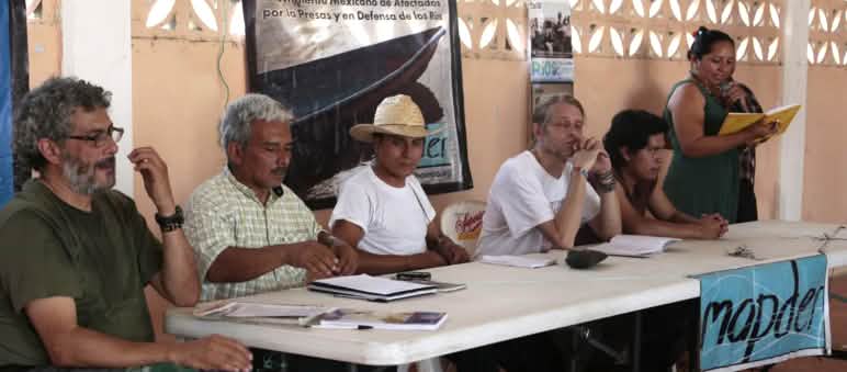 Actividad de MAPDER en defensa del territorio en la que participó Simón Pedro, recientemente asesinado Simón Pedro Pérez López en Encuentro del MAPDER