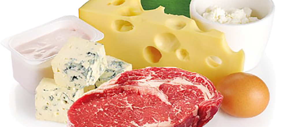 Leche, queso y carne