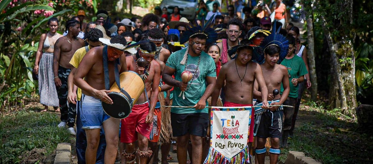 Encuentro de la Teia dos Povos (red popular) de Bahía , Brasil