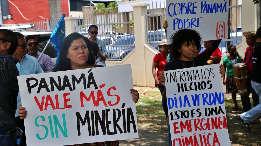 Manifestación contra la minería en la ciudad de Panama, 29 de marzo 2023