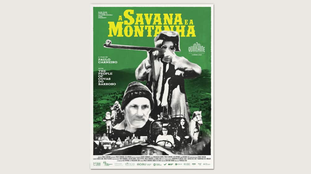 Película cartel "A savana e a montana"