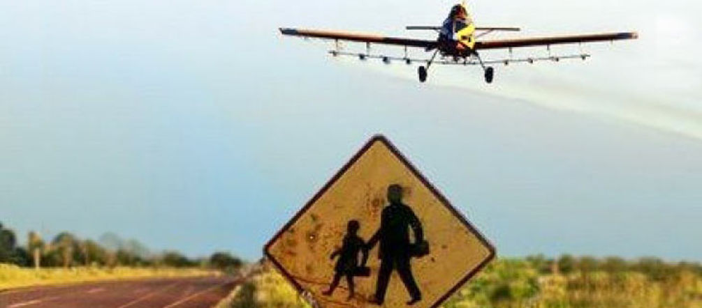 Monocultivos de Soja no son sostenibles Avión fumigador